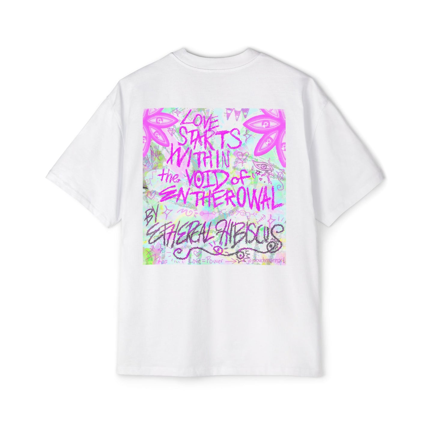 Flower Starlight Oversized Tee by Ethereal Hibiscus