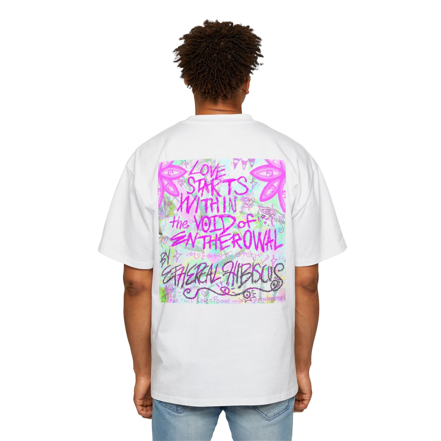 Flower Starlight Oversized Tee by Ethereal Hibiscus