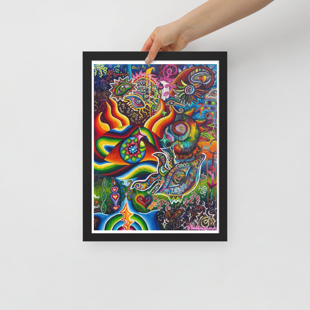 I Am Unique- 11x15 Spiritual Art Print for Visionary Spaces