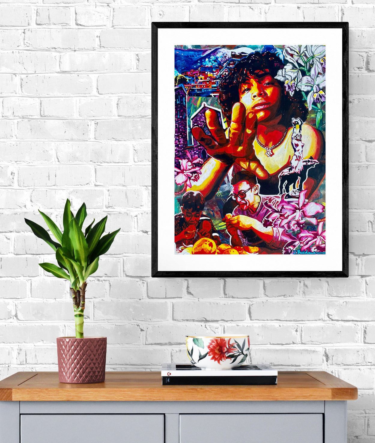 "Displaced "- 11x17 Venezuelan Art Print for Latino Indigenous Cultural Spaces