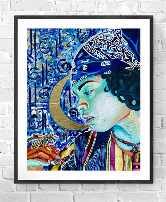 "New Beginnings" - 11x17 Spiritual Art Print for Meditation Spaces Print